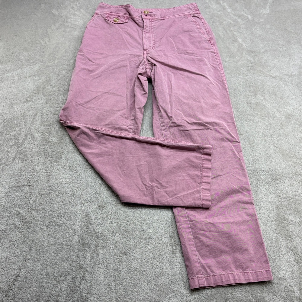 Sundance Pants Womens 2 Pink Straight Leg Cotton Casual Boho Cottagecore Summer